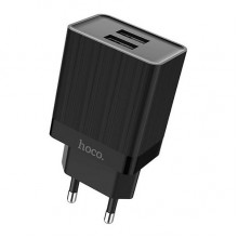 Сетевой адаптер Hoco C51A Prestige power dual port charger (Black)